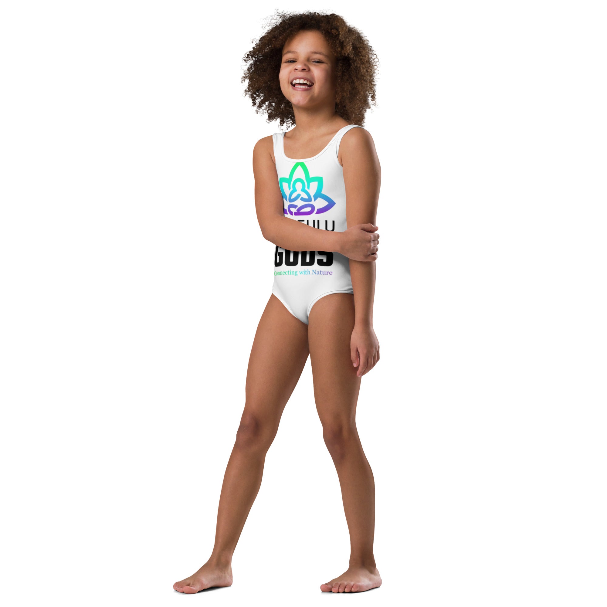 All-Over Print Kids Swimsuit - Image 4