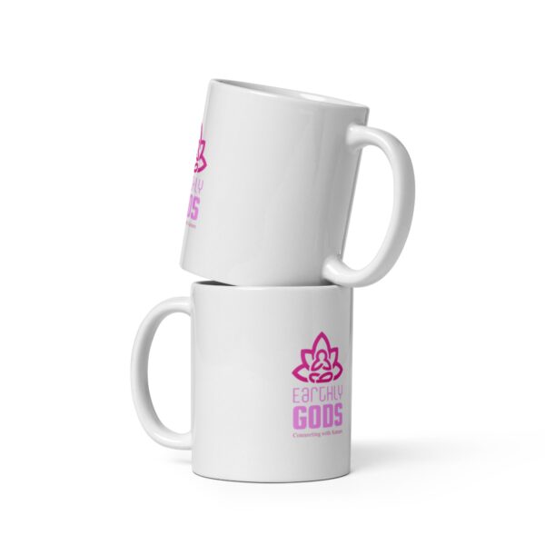 White glossy mug